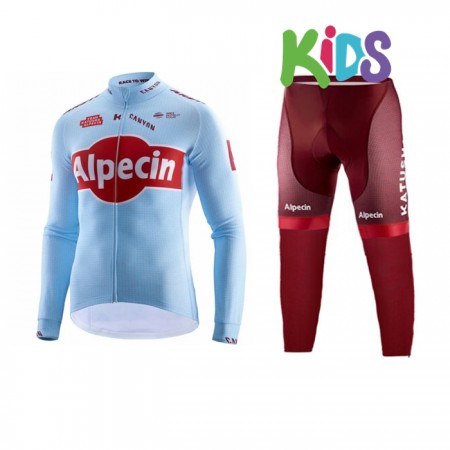 Tenue Cycliste et Collant Long 2019 Team Katusha Alpecin Enfant N001